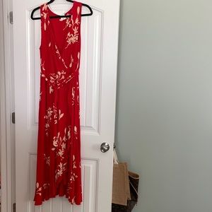 Soma Red tropical dress. Size XL